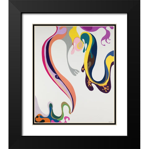 Hanging Heart Black Modern Wood Framed Art Print with Double Matting by Zinn, Mary