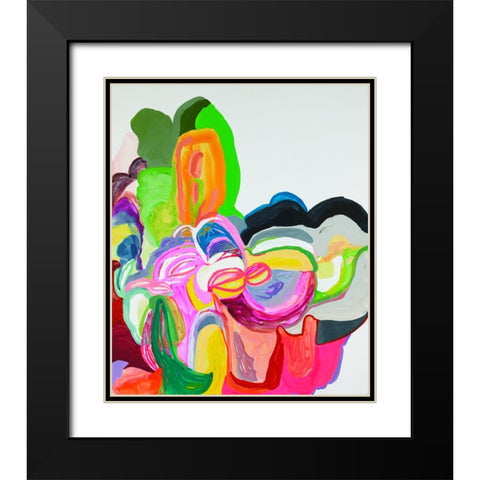 Future Flower Black Modern Wood Framed Art Print with Double Matting by Zinn, Mary