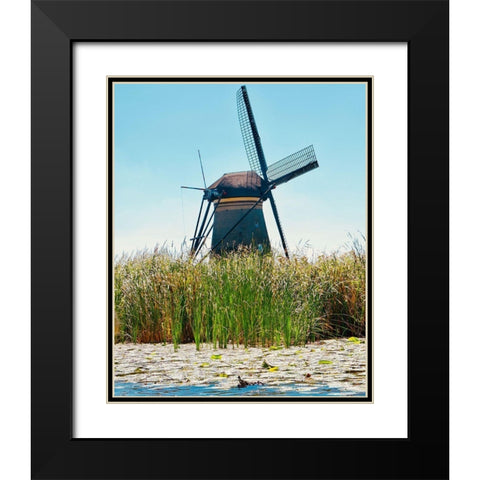Windmill I Black Modern Wood Framed Art Print with Double Matting by Singleton, Ashley