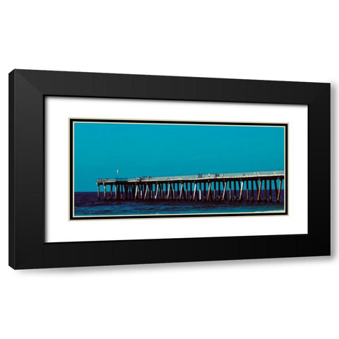 Pier Pressure Black Modern Wood Framed Art Print with Double Matting by Singleton, Ashley