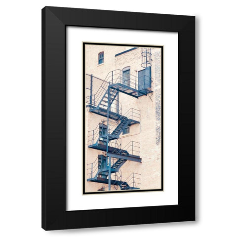 Fire Escape Black Modern Wood Framed Art Print with Double Matting by Singleton, Ashley