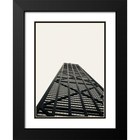 Sky View Black Modern Wood Framed Art Print with Double Matting by Singleton, Ashley