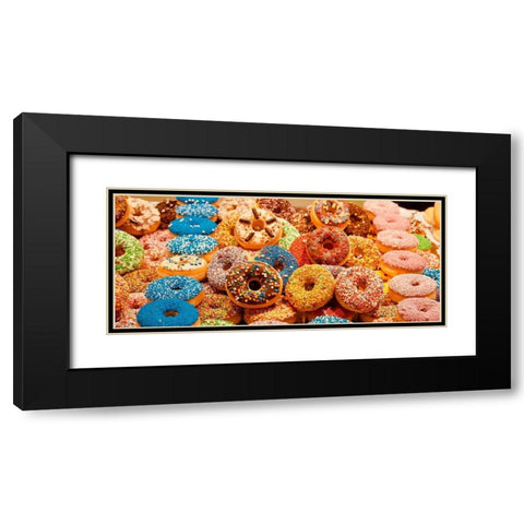 Donut Forget Me Black Modern Wood Framed Art Print with Double Matting by Singleton, Ashley