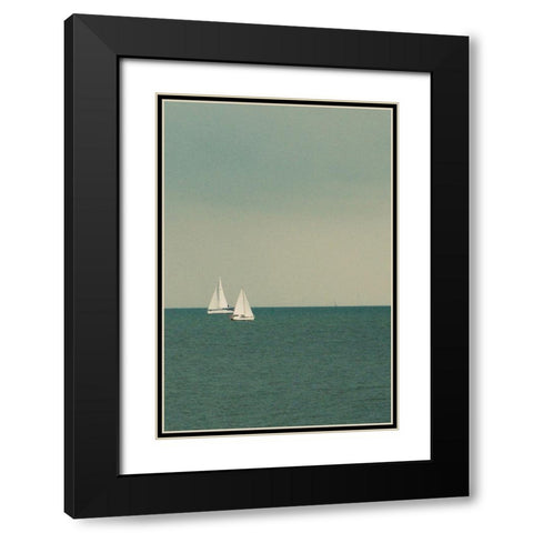 Sail Away Black Modern Wood Framed Art Print with Double Matting by Singleton, Ashley