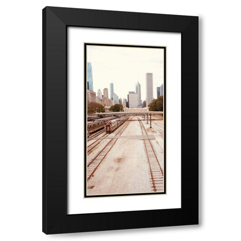 Cityscape II Black Modern Wood Framed Art Print with Double Matting by Singleton, Ashley
