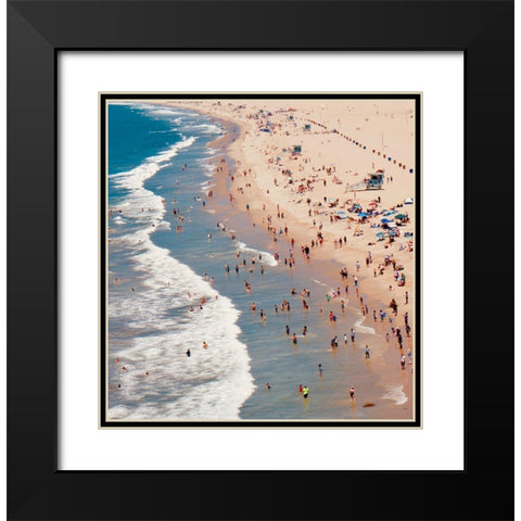 Beach Days Black Modern Wood Framed Art Print with Double Matting by Singleton, Ashley