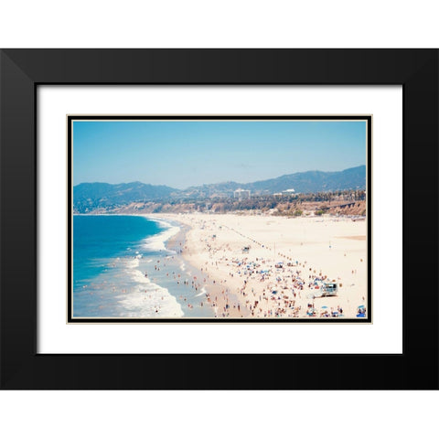 Beach Days II Black Modern Wood Framed Art Print with Double Matting by Singleton, Ashley