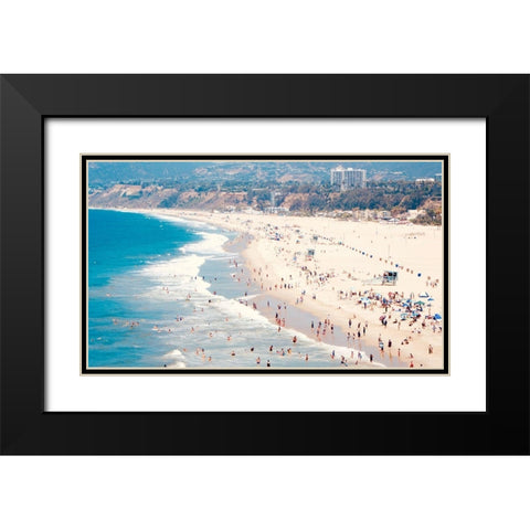 Beach Days IV Black Modern Wood Framed Art Print with Double Matting by Singleton, Ashley