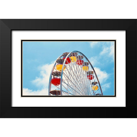 Carnival Fun III Black Modern Wood Framed Art Print with Double Matting by Singleton, Ashley