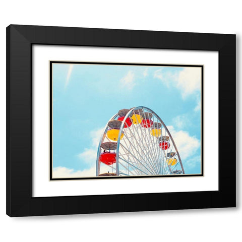 Carnival Fun Black Modern Wood Framed Art Print with Double Matting by Singleton, Ashley