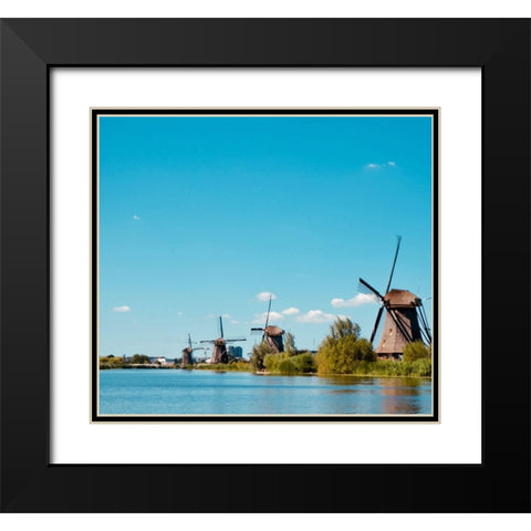 Windmill Lane Black Modern Wood Framed Art Print with Double Matting by Singleton, Ashley