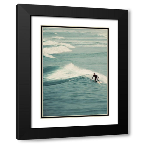 Surfer III Black Modern Wood Framed Art Print with Double Matting by Singleton, Ashley