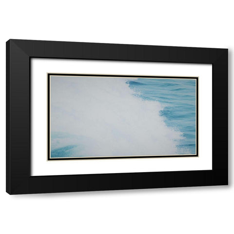 Wave III Black Modern Wood Framed Art Print with Double Matting by Singleton, Ashley