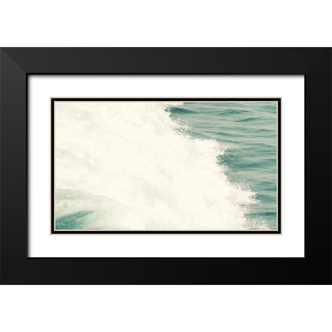 Wave IV Black Modern Wood Framed Art Print with Double Matting by Singleton, Ashley