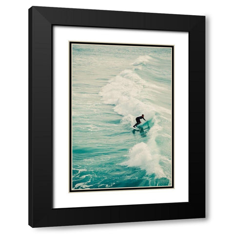 Surfer IV Black Modern Wood Framed Art Print with Double Matting by Singleton, Ashley