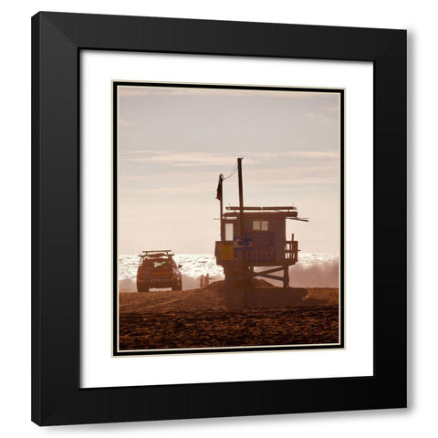 Guard Shack Black Modern Wood Framed Art Print with Double Matting by Singleton, Ashley