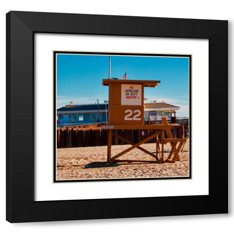Guard Shack 22 II Black Modern Wood Framed Art Print with Double Matting by Singleton, Ashley