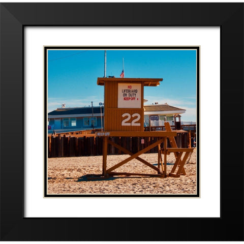 Guard Shack 22 II Black Modern Wood Framed Art Print with Double Matting by Singleton, Ashley