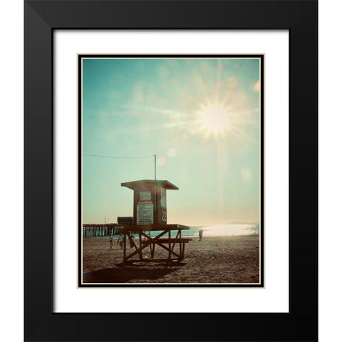 Guard Shack 22 IV Black Modern Wood Framed Art Print with Double Matting by Singleton, Ashley