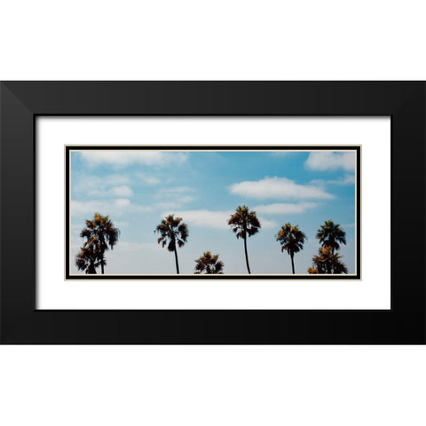 Palm Trees II Black Modern Wood Framed Art Print with Double Matting by Singleton, Ashley