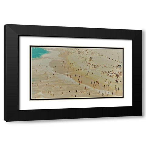 Beach I Black Modern Wood Framed Art Print with Double Matting by Singleton, Ashley