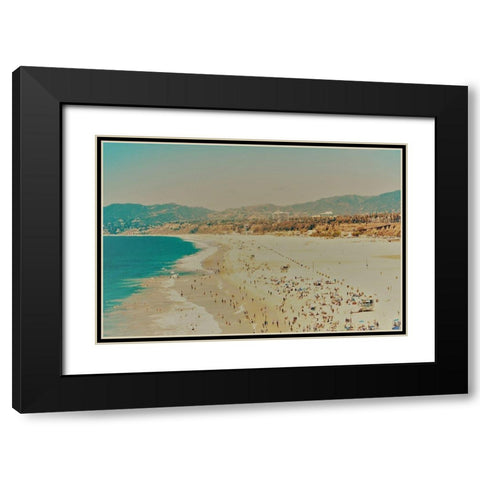 Beach II Black Modern Wood Framed Art Print with Double Matting by Singleton, Ashley