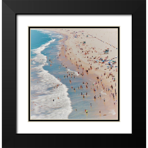 Beach III Black Modern Wood Framed Art Print with Double Matting by Singleton, Ashley