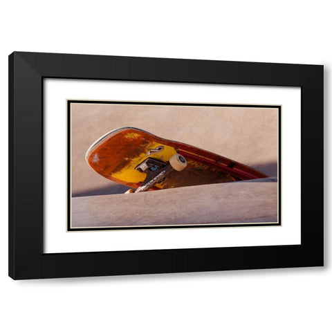 Skateboard Black Modern Wood Framed Art Print with Double Matting by Singleton, Ashley