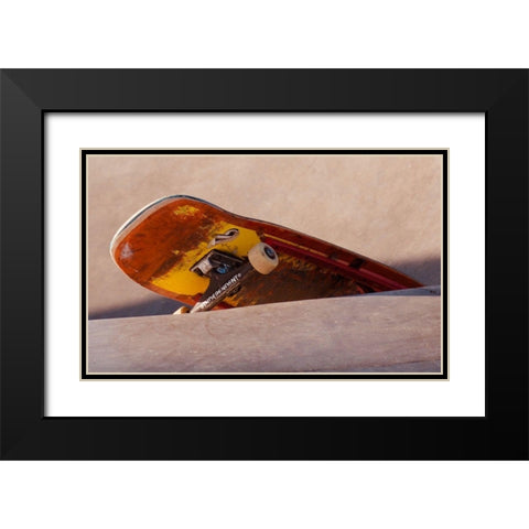 Skateboard Black Modern Wood Framed Art Print with Double Matting by Singleton, Ashley