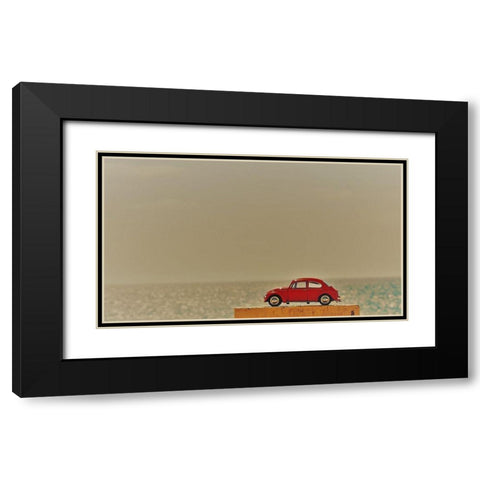 Red Car III Black Modern Wood Framed Art Print with Double Matting by Singleton, Ashley
