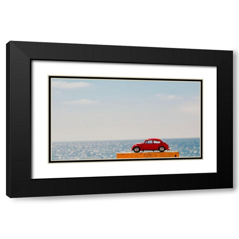 Red Car IV Black Modern Wood Framed Art Print with Double Matting by Singleton, Ashley