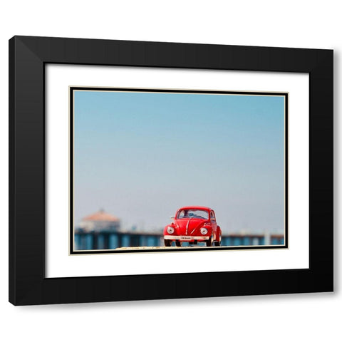 Red Car VI Black Modern Wood Framed Art Print with Double Matting by Singleton, Ashley