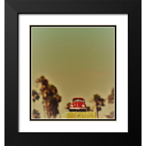 Red Car VII Black Modern Wood Framed Art Print with Double Matting by Singleton, Ashley
