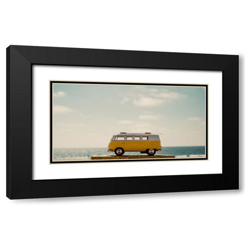 Yellow Bus II Black Modern Wood Framed Art Print with Double Matting by Singleton, Ashley