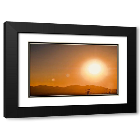 Desertscape Black Modern Wood Framed Art Print with Double Matting by Singleton, Ashley
