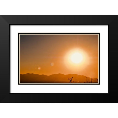 Desertscape Black Modern Wood Framed Art Print with Double Matting by Singleton, Ashley