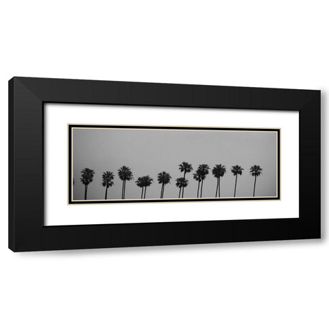 Palms Black Modern Wood Framed Art Print with Double Matting by Singleton, Ashley