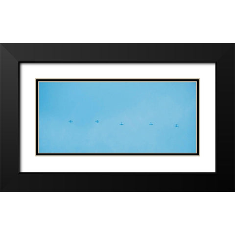 Planes Black Modern Wood Framed Art Print with Double Matting by Singleton, Ashley