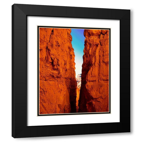 Juxtaposing Colors Black Modern Wood Framed Art Print with Double Matting by Singleton, Ashley