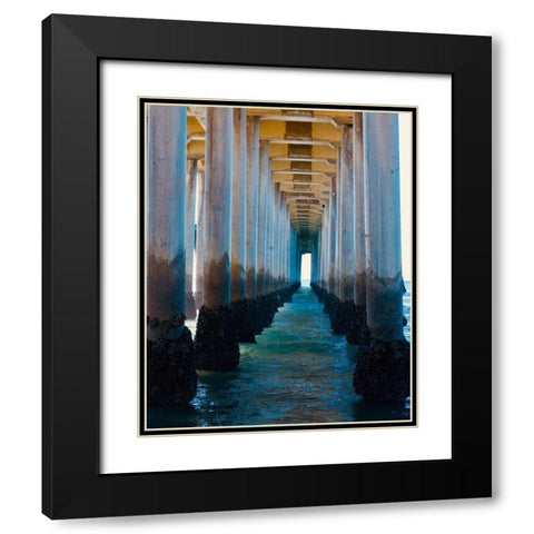 Pier   Black Modern Wood Framed Art Print with Double Matting by Singleton, Ashley