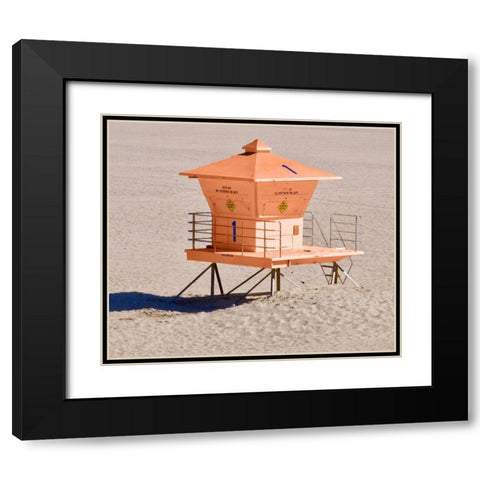 Orange Life Black Modern Wood Framed Art Print with Double Matting by Singleton, Ashley