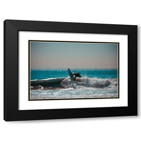 Hang Three Black Modern Wood Framed Art Print with Double Matting by Singleton, Ashley