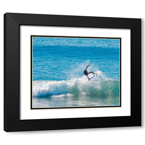 Hang Six Black Modern Wood Framed Art Print with Double Matting by Singleton, Ashley