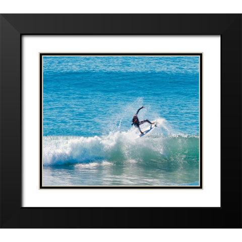 Hang Six Black Modern Wood Framed Art Print with Double Matting by Singleton, Ashley