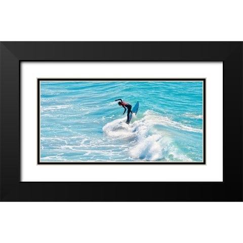 Hang Seven Black Modern Wood Framed Art Print with Double Matting by Singleton, Ashley