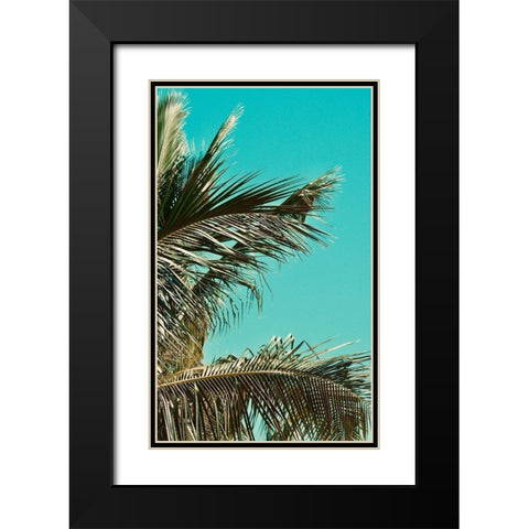 Leaves II Black Modern Wood Framed Art Print with Double Matting by Singleton, Ashley