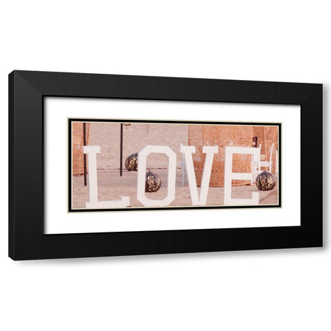 Love Black Modern Wood Framed Art Print with Double Matting by Singleton, Ashley