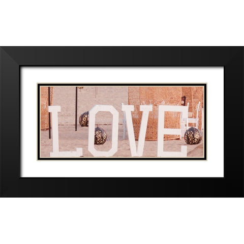 Love Black Modern Wood Framed Art Print with Double Matting by Singleton, Ashley