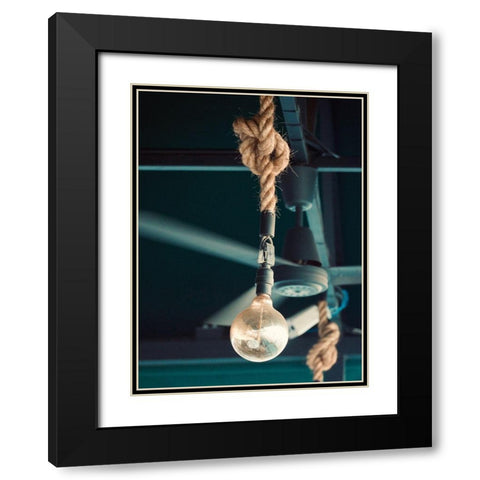 Bulb Black Modern Wood Framed Art Print with Double Matting by Singleton, Ashley