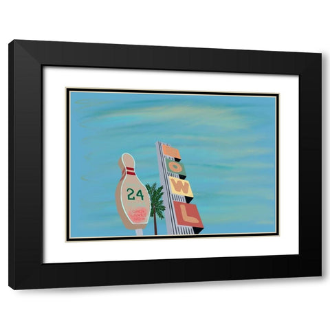 Bowl Black Modern Wood Framed Art Print with Double Matting by Singleton, Ashley